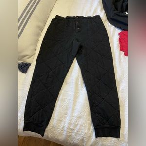 Free People Large Quilted Jogger Pants
